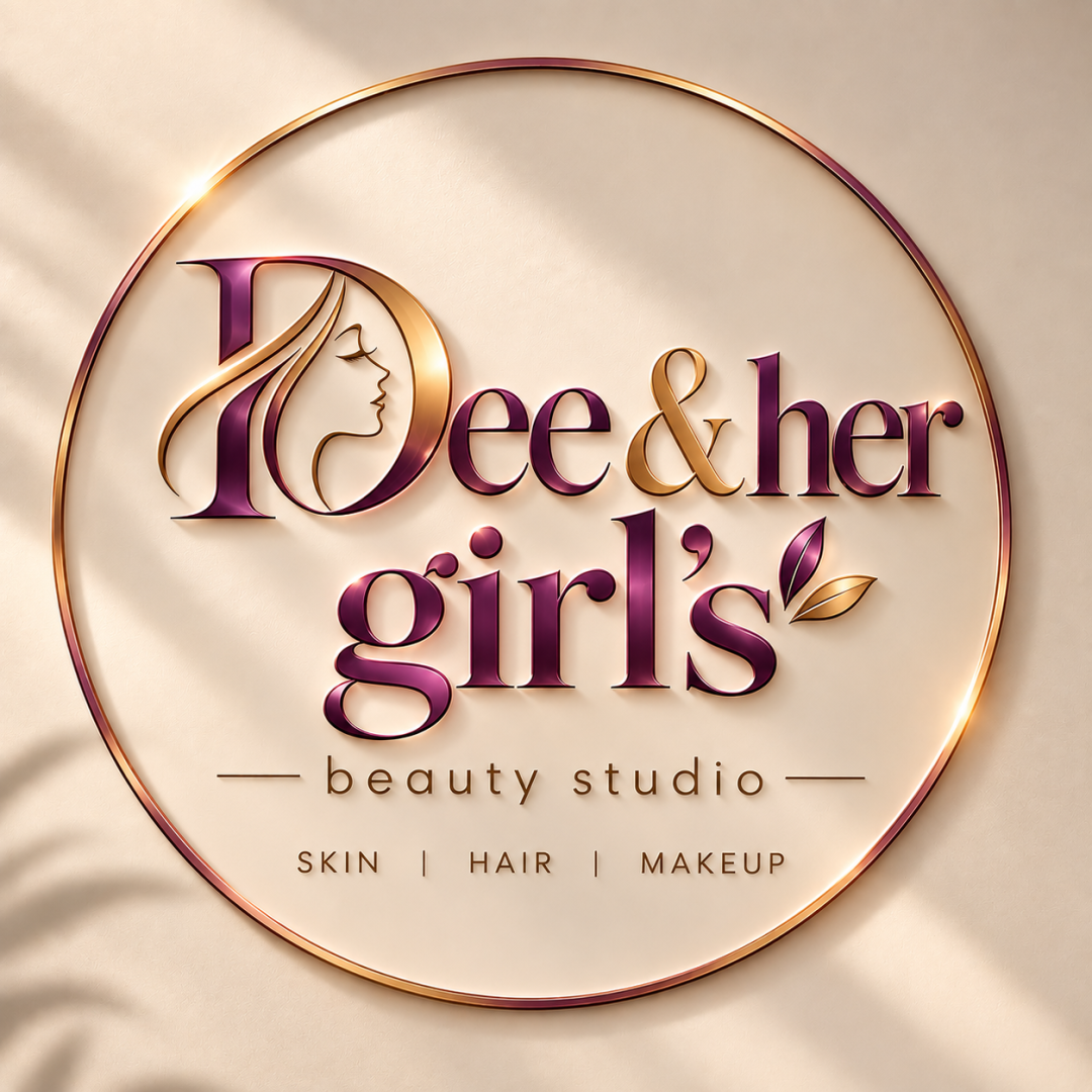 Dee & Her girls Beauty studio salon logo